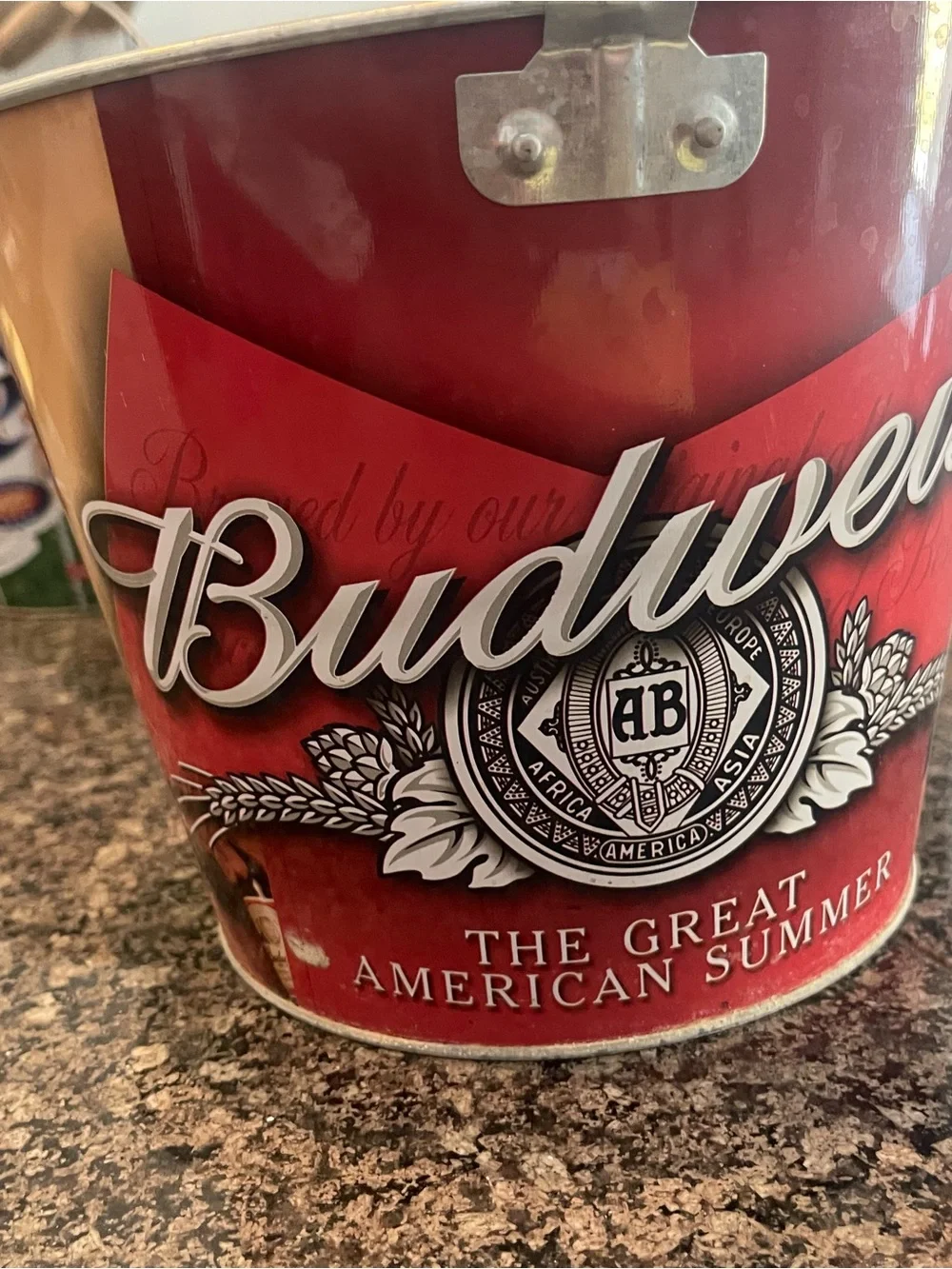 Vintage metal beer buckets